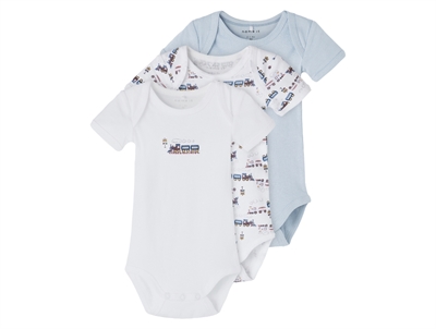 Name It heather tog bodysuit (3-pack)