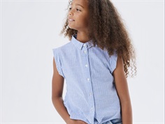 Name It dusty blue striped shirt