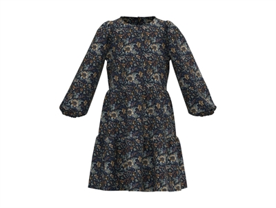 Name It dress dark sapphire flowers