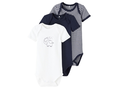 Name It dark sapphire bodysuit (3-pack)