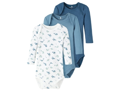 Name It majolica blue body whales (3-pack)