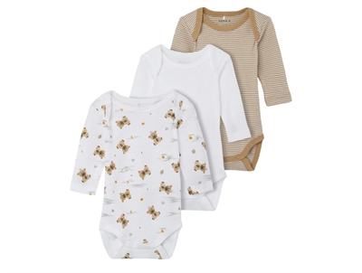 Name It incense teddy bodysuit (3-pack)