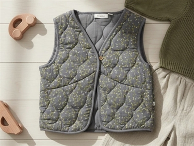 Lil Atelier quiet shade waistcoat quilt