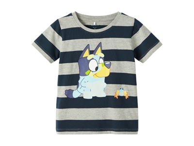 Name It grey melange t-shirt Bluey