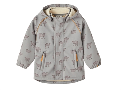 Lil Atelier wet weather transition jacket camels