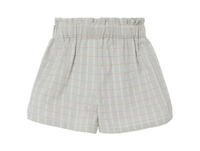 Lil Atelier harbor mist shorts plaid