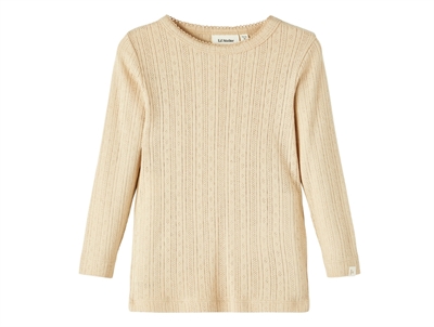 Lil Atelier top warm sand hole pattern
