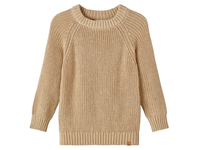 Lil Atelier knit blouse warm sand