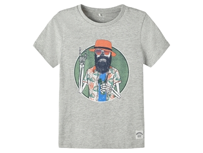 Name It t-shirt grey melange print