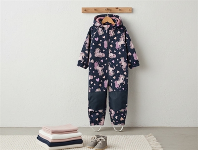 Name It dark sapphire unicorn softshell jumpsuit
