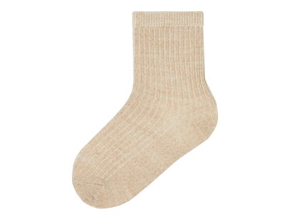 Lil Atelier socks warm sand wool (2-pack)