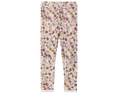 Name It moonbeam floral legging merino wool
