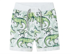 Name It shorts white with dinosaur print  