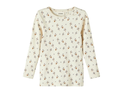 Lil Atelier top slim turtledove flowers