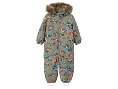 Name It vetiver dinoprint coverall