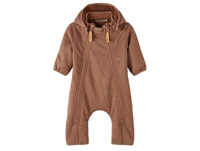 Lil Atelier carob brown coverall