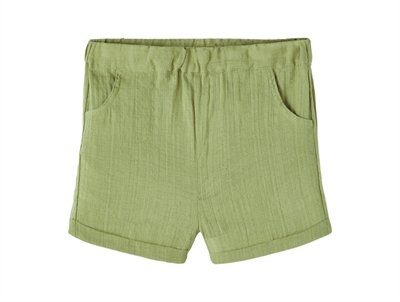 Lil Atelier sage shorts