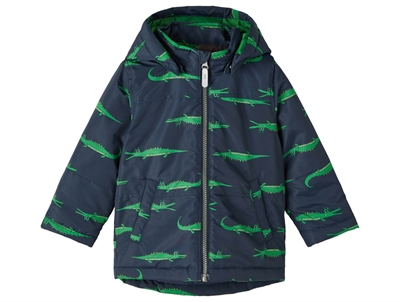 Name It dark sapphire crocodile winter jacket