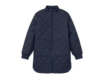 Name It dark sapphire long quilt transition jacket