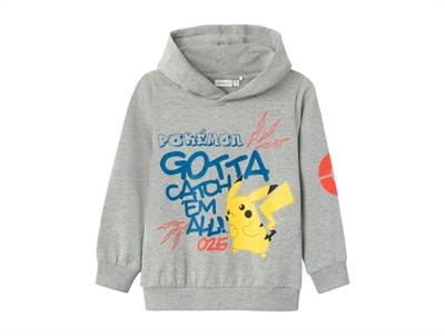 Name It grey melange Pokemon hoodie sweatshirt