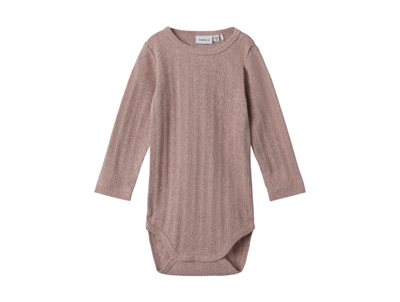 Name It deauville mauve melange glitter body