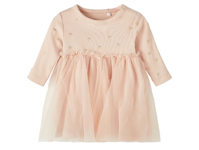 Name It rose smoke glitter tulle dress