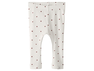 Lil' Atelier leggings coconut milk with floral print