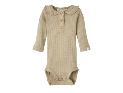 Lil Atelier chinchilla bodysuit with pattern