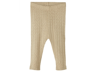 Lil Atelier chinchilla leggings with pattern