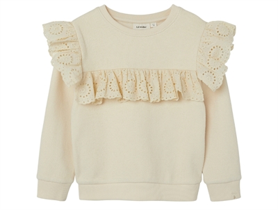 Lil Atelier turtledove broderie anglaise sweatshirt