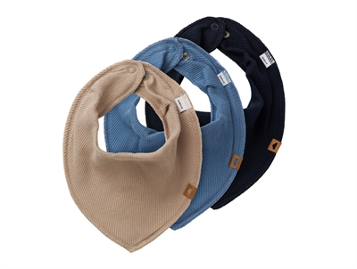Name It dark sapphire mix fleece bib (3-pack)