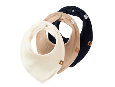 Name It dark sapphire humus mix fleece bib (3-pack)