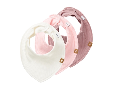 Name It parfait pink mix fleece bib (3-pack)