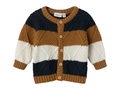Name It india ink striped knit cardigan