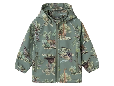 Name It agave green dino transition jacket softshell