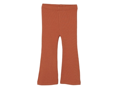 Lil Atelier baked clay bootcut leggings