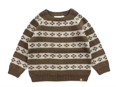 Lil Atelier rain drum knit sweater