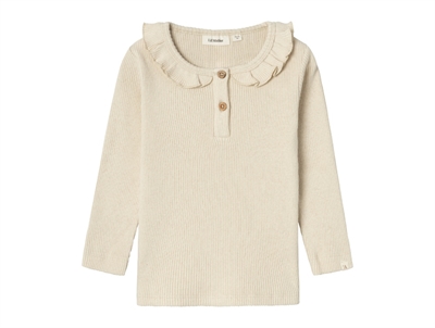 Lil Atelier wood ash ruffle top
