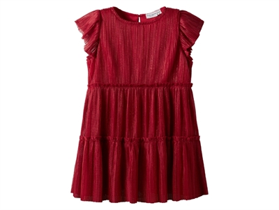 Name It tulle skirt jester red with reindeer embroidery