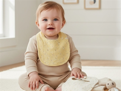 Lil Atelier turtledove bib (2-pack)