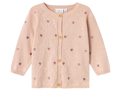 Name It sepia rose hearts cardigan