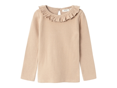 Lil Atelier nougat ruffle blouse