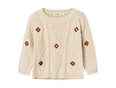 Lil Atelier fog cotton knit pullover