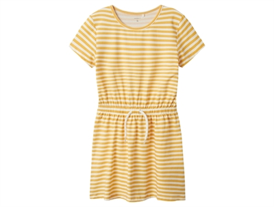 Name It pale marigold striped dress