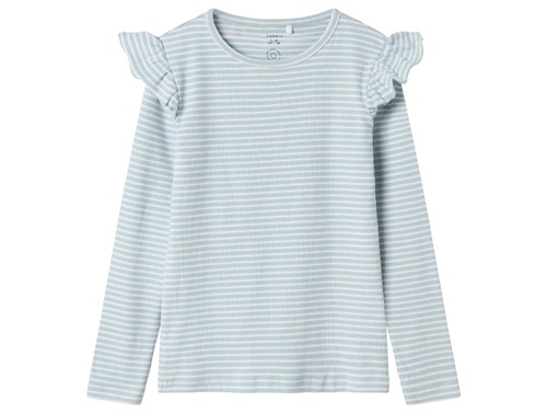 Name It top subdued blue/jet stream striped  