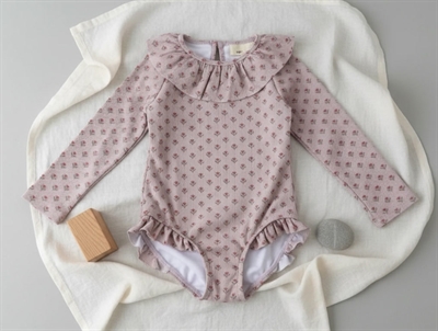 Lil Atelier violet ice floral swimsuit