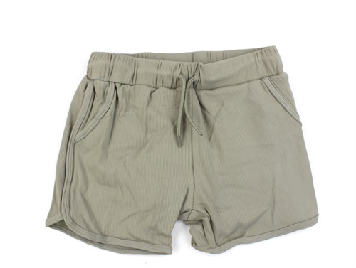 Lil Atelier dried sage swim shorts
