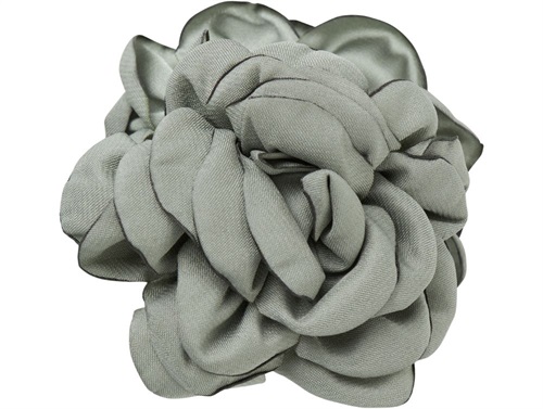Name It hair clip with aqua gray flower  