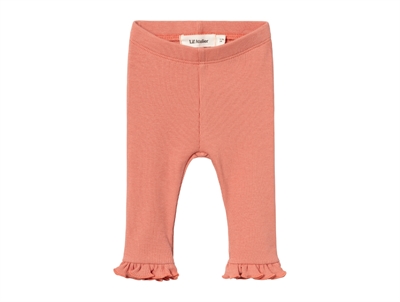 Lil Atelier canyon clay ruffle leggings