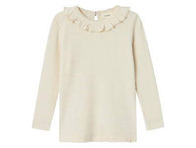 Lil Atelier turtledove frill blouse